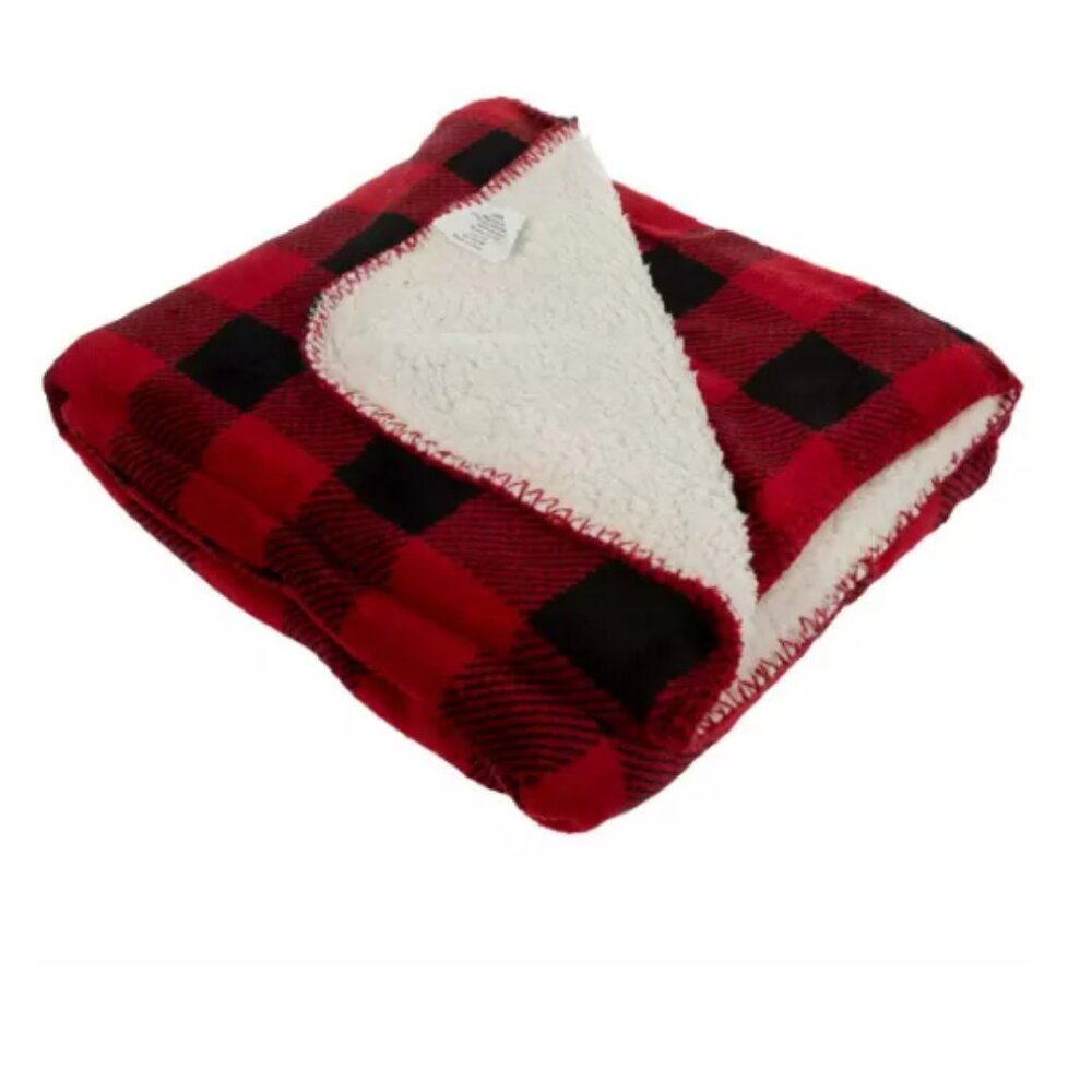 Hobby Lobby Buffalo Check Sherpa Throw *GWP